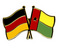 Freundschafts-Pin
 Deutschland - Guinea-Bissau Flagge Flaggen Fahne Fahnen kaufen bestellen Shop