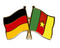 Freundschafts-Pin
 Deutschland - Kamerun Flagge Flaggen Fahne Fahnen kaufen bestellen Shop