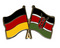 Freundschafts-Pin
 Deutschland - Kenia Flagge Flaggen Fahne Fahnen kaufen bestellen Shop