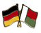 Freundschafts-Pin
 Deutschland - Madagaskar Flagge Flaggen Fahne Fahnen kaufen bestellen Shop