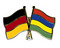 Freundschafts-Pin
 Deutschland - Mauritius Flagge Flaggen Fahne Fahnen kaufen bestellen Shop