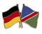 Freundschafts-Pin
 Deutschland - Namibia Flagge Flaggen Fahne Fahnen kaufen bestellen Shop