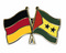 Freundschafts-Pin
 Deutschland - Sao Tome und Principe Flagge Flaggen Fahne Fahnen kaufen bestellen Shop