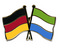 Freundschafts-Pin
 Deutschland - Sierra Leone Flagge Flaggen Fahne Fahnen kaufen bestellen Shop