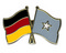 Freundschafts-Pin
 Deutschland - Somalia Flagge Flaggen Fahne Fahnen kaufen bestellen Shop