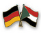 Freundschafts-Pin
 Deutschland - Sudan Flagge Flaggen Fahne Fahnen kaufen bestellen Shop