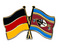 Freundschafts-Pin
 Deutschland - Swasiland Flagge Flaggen Fahne Fahnen kaufen bestellen Shop