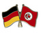 Freundschafts-Pin
 Deutschland - Tunesien Flagge Flaggen Fahne Fahnen kaufen bestellen Shop
