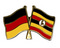 Freundschafts-Pin
 Deutschland - Uganda Flagge Flaggen Fahne Fahnen kaufen bestellen Shop