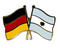 Freundschafts-Pin
 Deutschland - Argentinien Flagge Flaggen Fahne Fahnen kaufen bestellen Shop