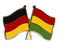Freundschafts-Pin
 Deutschland - Bolivien Flagge Flaggen Fahne Fahnen kaufen bestellen Shop