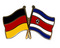 Freundschafts-Pin
 Deutschland - Costa Rica Flagge Flaggen Fahne Fahnen kaufen bestellen Shop