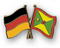 Freundschafts-Pin
 Deutschland - Grenada Flagge Flaggen Fahne Fahnen kaufen bestellen Shop