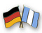 Freundschafts-Pin
 Deutschland - Guatemala Flagge Flaggen Fahne Fahnen kaufen bestellen Shop