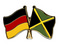 Freundschafts-Pin
 Deutschland - Jamaika Flagge Flaggen Fahne Fahnen kaufen bestellen Shop