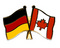 Freundschafts-Pin
 Deutschland - Kanada Flagge Flaggen Fahne Fahnen kaufen bestellen Shop