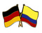 Freundschafts-Pin
 Deutschland - Kolumbien Flagge Flaggen Fahne Fahnen kaufen bestellen Shop
