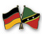 Freundschafts-Pin
 Deutschland - St. Kitts und Nevis Flagge Flaggen Fahne Fahnen kaufen bestellen Shop