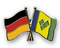 Freundschafts-Pin
 Deutschland - St. Vincent und die Grenadinen Flagge Flaggen Fahne Fahnen kaufen bestellen Shop