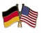 Freundschafts-Pin
 Deutschland - USA Flagge Flaggen Fahne Fahnen kaufen bestellen Shop