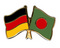 Freundschafts-Pin
 Deutschland - Bangladesch Flagge Flaggen Fahne Fahnen kaufen bestellen Shop