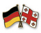Freundschafts-Pin
 Deutschland - Georgien Flagge Flaggen Fahne Fahnen kaufen bestellen Shop