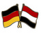 Freundschafts-Pin
 Deutschland - Jemen Flagge Flaggen Fahne Fahnen kaufen bestellen Shop