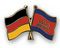 Freundschafts-Pin
 Deutschland - Kambodscha Flagge Flaggen Fahne Fahnen kaufen bestellen Shop
