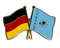 Freundschafts-Pin
 Deutschland - Kasachstan Flagge Flaggen Fahne Fahnen kaufen bestellen Shop