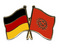 Freundschafts-Pin
 Deutschland - Kirgisistan Flagge Flaggen Fahne Fahnen kaufen bestellen Shop