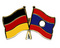 Freundschafts-Pin
 Deutschland - Laos Flagge Flaggen Fahne Fahnen kaufen bestellen Shop