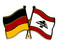 Freundschafts-Pin
 Deutschland - Libanon Flagge Flaggen Fahne Fahnen kaufen bestellen Shop