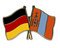 Freundschafts-Pin
 Deutschland - Mongolei Flagge Flaggen Fahne Fahnen kaufen bestellen Shop