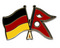 Freundschafts-Pin
 Deutschland - Nepal Flagge Flaggen Fahne Fahnen kaufen bestellen Shop
