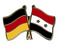 Freundschafts-Pin
 Deutschland - Syrien Flagge Flaggen Fahne Fahnen kaufen bestellen Shop