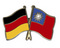 Freundschafts-Pin
 Deutschland - Taiwan Flagge Flaggen Fahne Fahnen kaufen bestellen Shop