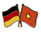 Freundschafts-Pin
 Deutschland - Vietnam Flagge Flaggen Fahne Fahnen kaufen bestellen Shop