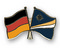 Freundschafts-Pin
 Deutschland - Marshallinseln Flagge Flaggen Fahne Fahnen kaufen bestellen Shop