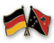 Freundschafts-Pin
 Deutschland - Papua-Neuguinea Flagge Flaggen Fahne Fahnen kaufen bestellen Shop