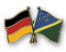 Freundschafts-Pin
 Deutschland - Salomonen Flagge Flaggen Fahne Fahnen kaufen bestellen Shop
