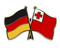 Freundschafts-Pin
 Deutschland - Tonga Flagge Flaggen Fahne Fahnen kaufen bestellen Shop