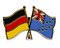 Freundschafts-Pin
 Deutschland - Tuvalu Flagge Flaggen Fahne Fahnen kaufen bestellen Shop