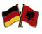 Freundschafts-Pin
 Deutschland - Albanien Flagge Flaggen Fahne Fahnen kaufen bestellen Shop