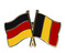 Freundschafts-Pin
 Deutschland - Belgien Flagge Flaggen Fahne Fahnen kaufen bestellen Shop