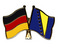 Freundschafts-Pin
 Deutschland - Bosnien Herzegowina Flagge Flaggen Fahne Fahnen kaufen bestellen Shop