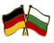Freundschafts-Pin
 Deutschland - Bulgarien Flagge Flaggen Fahne Fahnen kaufen bestellen Shop