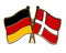 Freundschafts-Pin
 Deutschland - Dänemark Flagge Flaggen Fahne Fahnen kaufen bestellen Shop