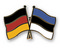 Freundschafts-Pin
 Deutschland - Estland Flagge Flaggen Fahne Fahnen kaufen bestellen Shop