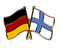 Freundschafts-Pin
 Deutschland - Finnland Flagge Flaggen Fahne Fahnen kaufen bestellen Shop