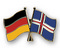 Freundschafts-Pin
 Deutschland - Island Flagge Flaggen Fahne Fahnen kaufen bestellen Shop